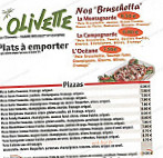 L'olivette menu