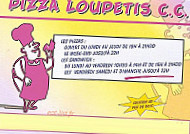 Pizza Loupetis menu