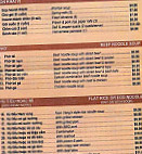 Chac's menu