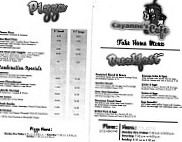 Cayannes' Cafe Gifts menu