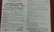 Cauldon Kitchen Cafe menu