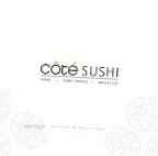 Cote Sushi menu
