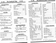 Erdey's Sandwich Shop menu