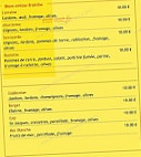 Auberge Pascal menu