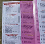 The Great Wall menu