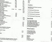 Lisa's Drive In menu