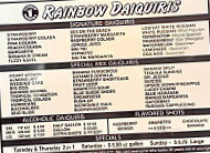 Rainbow Daiquiris Gourmet menu