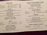The Steakhouse menu