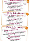 Spicy World menu
