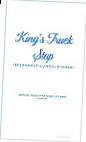 King's Truck Stop And Casino menu