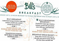 Bill's Restaurant Bar Wimbledon menu