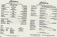 Larema Coffee House menu