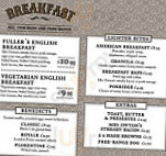 The Admiralty, Trafalgar Square menu
