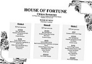 House of Fortune Chinese Restaurant menu