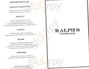 Ralph's Coffee menu