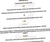 The Coach & Horses menu