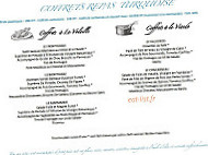 Bleu A Table menu