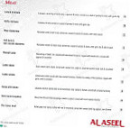 Al Aseel Fairy Meadow menu