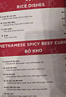 Phuong Nam Noodle House menu
