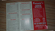 Malcolm's Chinese menu