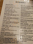 Bokado menu