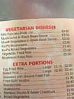 Wah Lai Chinese Takeaway menu