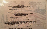 Bo's Steakhouse And Seafood Buffet menu