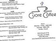 Cuore Coffee menu