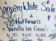Hoffman's Ice Cream menu