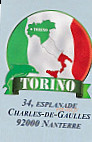 Torino menu