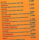 La Pizza Du Château menu