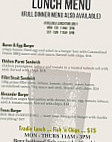 The Alexander Bistro menu