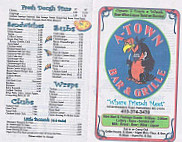A Town Grille menu