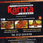 Karma Lounge menu