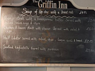 The Griffin Inn menu