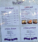 Le Prestige Burger menu