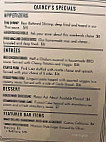 Quincy's Uptown And Grill menu