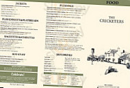 The Cricketers menu