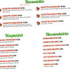 Insalata & Pasta menu
