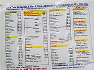 Con's Fish Chips Takeaway Food menu