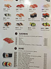 Tokyo menu