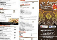 Fat Elephant Thai Canterbury menu