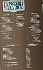 La Pizzeria Brasserie de la Tour menu