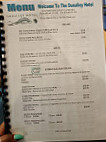 The Dunalley Hotel menu