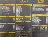 Tasty Bird menu