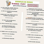 L'Auberge Du Bachelin menu