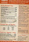 Quench Cafe menu