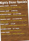 The Park Ridge Tavern menu