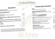 Coffee And Things menu