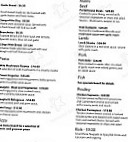 The Black Cockatoo Pizza Cafe menu